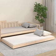 Houten bedframe van massief grenenhout met tijdloos ontwerp - Bedden & bedframes