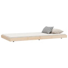 Houten bedframe van massief grenenhout met tijdloos ontwerp - Bedden & bedframes