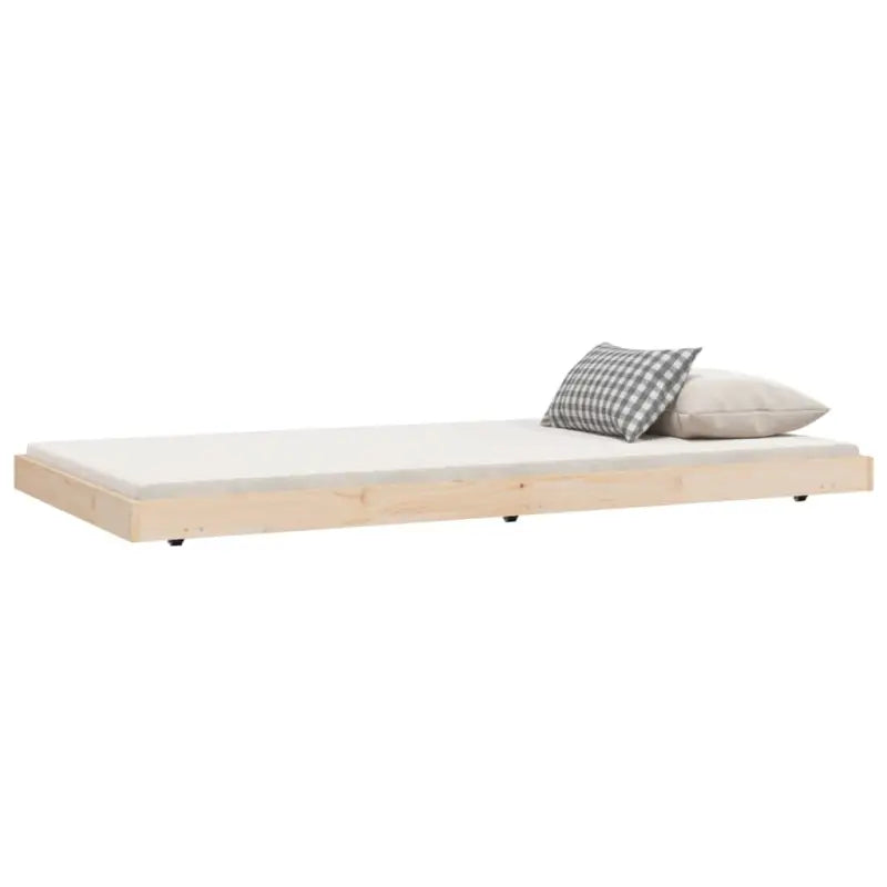 Houten bedframe van massief grenenhout met tijdloos ontwerp - Bedden & bedframes