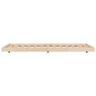 Houten bedframe van massief grenenhout met tijdloos ontwerp - Bedden & bedframes