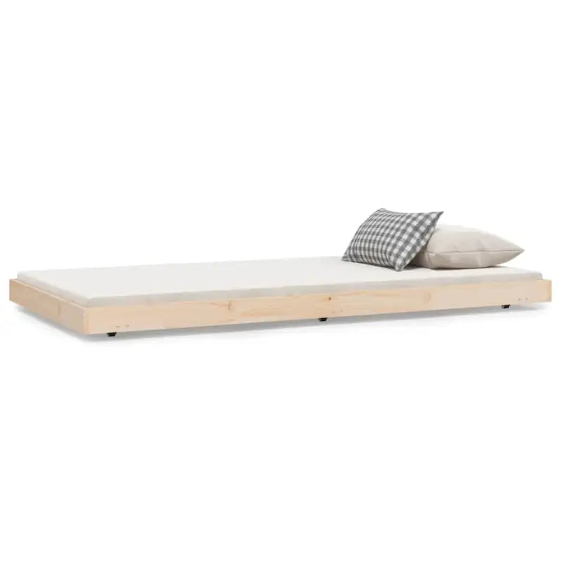 Houten bedframe van massief grenenhout met tijdloos ontwerp - Bedden & bedframes