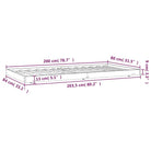 Houten bedframe van massief grenenhout met tijdloos ontwerp - Bedden & bedframes