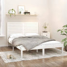 Houten bedframe van massief grenenhout met tijdloos ontwerp - Wit / 120 x 200 cm - Bedden & bedframes