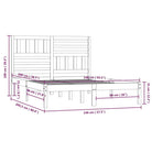 Houten bedframe van massief grenenhout voor een comfortabele nachtrust - Bedden & bedframes