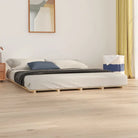 Houten bedframe van massief grenenhout voor een goede nachtrust - Naturel / 200 x 200 cm - Bedden & bedframes