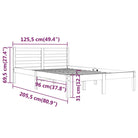 Houten bedframe van massief grenenhout voor een moderne slaapkamer - Bedden & bedframes