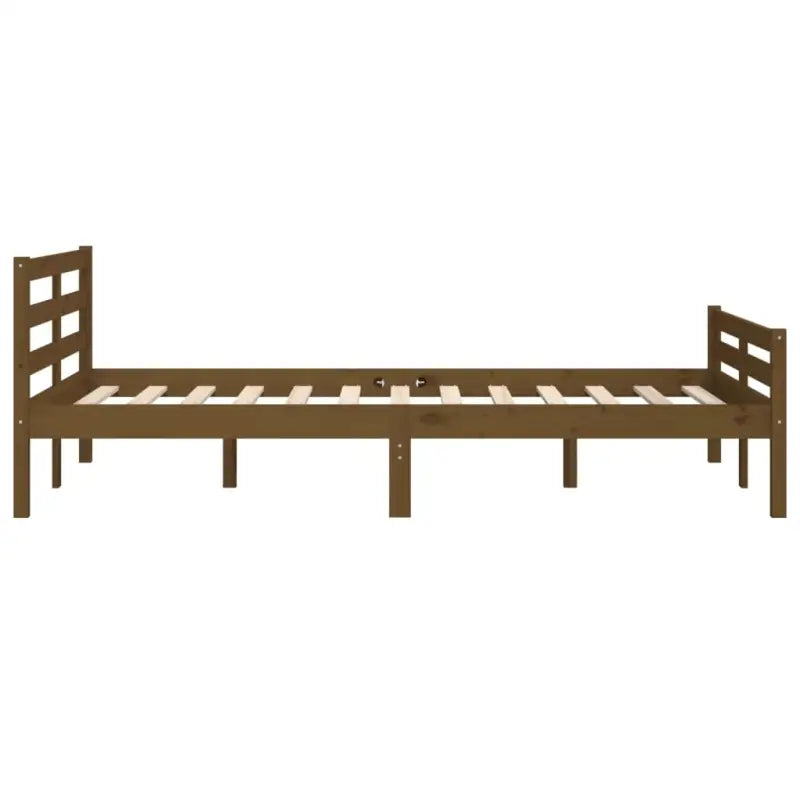 Houten bedframe van massief grenenhout voor een moderne slaapkamer - Bedden & bedframes