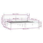 Houten bedframe van massief grenenhout voor een moderne slaapkamer - Bedden & bedframes