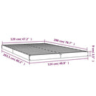 Houten bedframe van massief grenenhout voor een moderne slaapkamer - Bedden & bedframes
