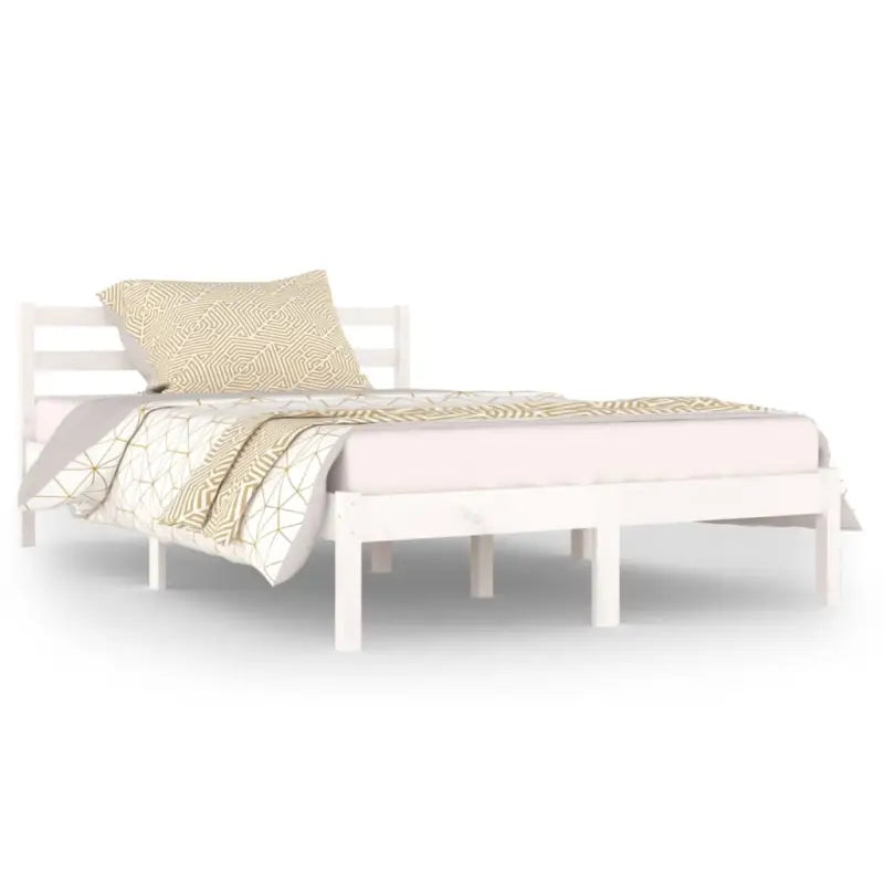 Houten bedframe van massief grenenhout voor een moderne slaapkamer - Bedden & bedframes