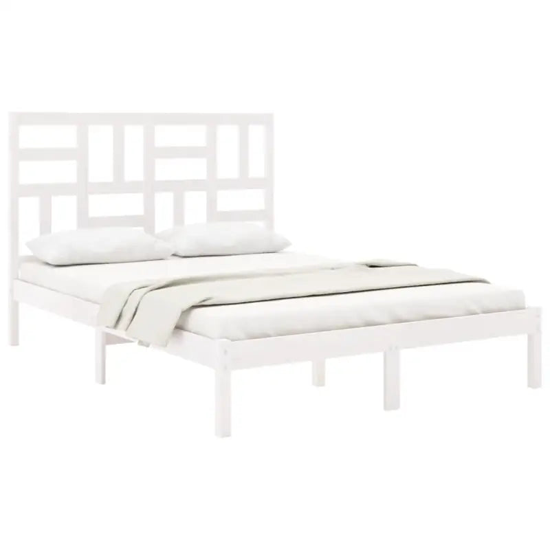 Houten bedframe van massief grenenhout voor een moderne slaapkamer - Bedden & bedframes