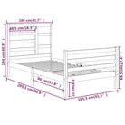 Houten bedframe van massief grenenhout voor een moderne slaapkamer - Bedden & bedframes