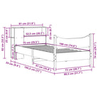 Houten bedframe van massief grenenhout voor een moderne slaapkamer - Bedden & bedframes