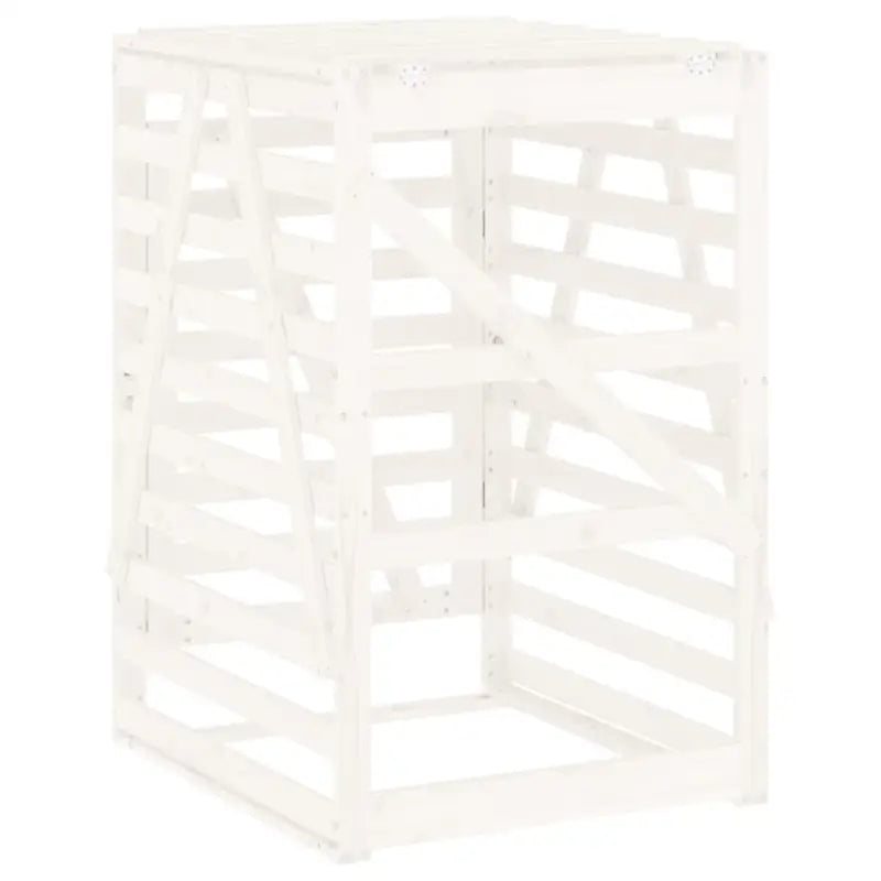 Houten berging voor afvalcontainer van massief grenenhout - Containerbergingen