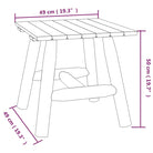 Houten bijzettafel van massief vurenhout met houten frame - Modulaire tuinbanken