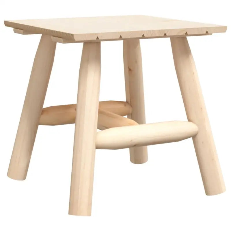 Houten bijzettafel van massief vurenhout met houten frame - Modulaire tuinbanken
