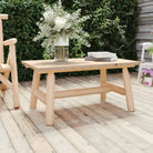 Houten bijzettafel van massief vurenhout met houten frame - Naturel / 1 / Tafel - Modulaire tuinbanken