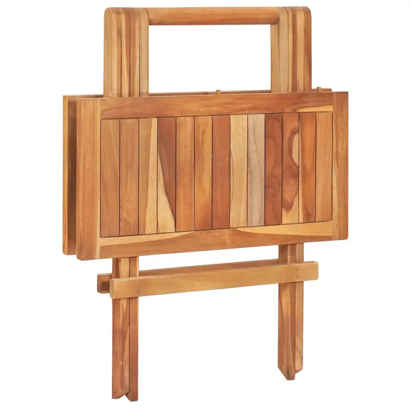 Houten bistroset met fijn geschuurd teakhout en afmetingen voor tafel en stoel - Tuinsets