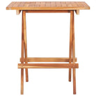 Houten bistroset met fijn geschuurd teakhout en afmetingen voor tafel en stoel - Tuinsets