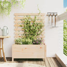 Houten bloempotten en plantenbakken van massief douglashout voor buiten - Natuurlijk grenenhout / 79 x 39.5 x 114 cm