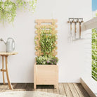 Houten bloempotten en plantenbakken van massief douglashout voor buiten - Natuurlijk grenenhout / 39 x 39.5 x 114 cm