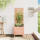 Houten bloempotten en plantenbakken van massief douglashout voor buiten - Natuurlijk douglashout / 39 x 39.5 x 114 cm