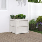 Houten bloempotten en plantenbakken van massief grenenhout - Wit grenenhout / 1 - Bloempotten & plantenbakken