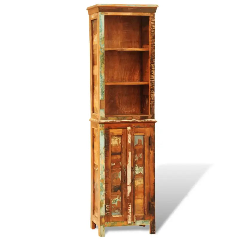 Houten boekenkast in antieke stijl van massief gerecycled hout - Multikleur / 1 - Boekenkasten