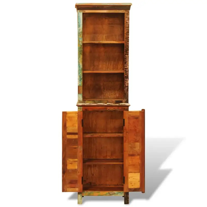 Houten boekenkast in antieke stijl van massief gerecycled hout - Multikleur / 1 - Boekenkasten