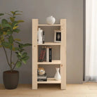 Houten boekenkast met massief grenenhout die ook als kamerscherm wordt gebruikt - Naturel / 1 - Boekenkasten