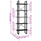 Houten boekenkast met metalen frame levering bevat modern industrieel design - Boekenkasten