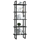 Houten boekenkast met metalen frame levering bevat modern industrieel design - Boekenkasten