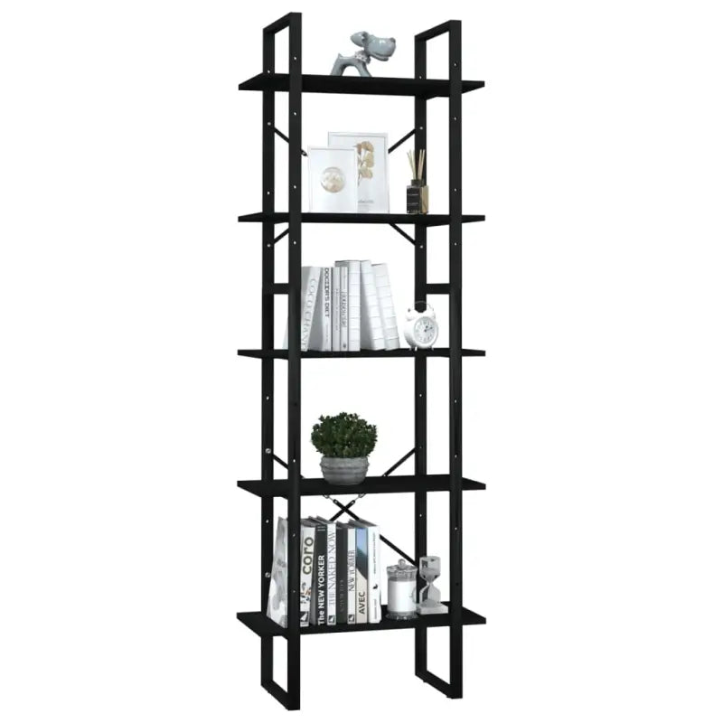 Houten boekenkast met metalen frame levering bevat modern industrieel design - Boekenkasten
