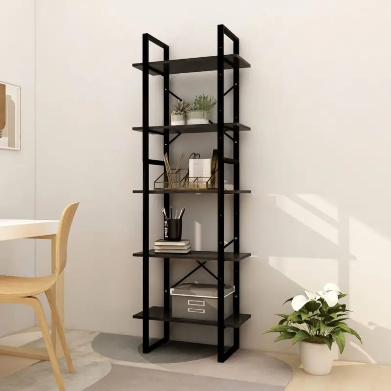 Houten boekenkast met metalen frame levering bevat modern industrieel design - Boekenkasten