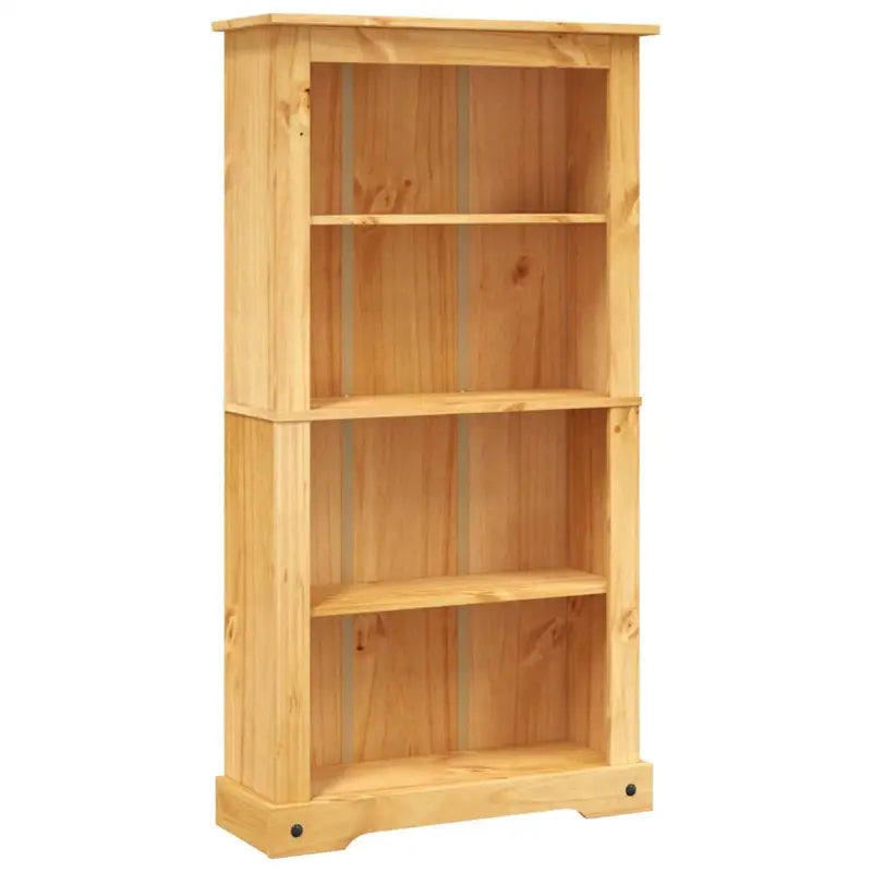 Houten boekenkast met Mexicaanse charme en rustieke uitstraling - Bruin / 1 / 150 cm - Boekenkasten