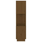 Houten boekenkast met multifunctioneel design en natuurlijk mangohout - Honingbruin / 1 - Boekenkasten
