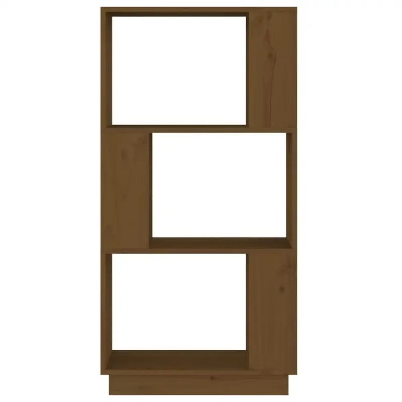 Houten boekenkast met multifunctioneel design en natuurlijk mangohout - Honingbruin / 1 - Boekenkasten
