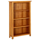 Houten boekenkast met rustieke charme van massief eikenhout - 70 x 22 x 110 cm / 1 - Boekenkasten