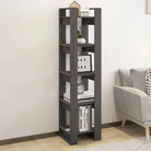 Houten boekenkast van massief grenenhout met klassiek ontwerp - Grijs / 1 - Boekenkasten