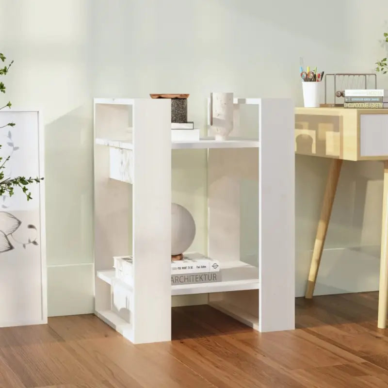 Houten boekenkast van massief grenenhout met klassiek ontwerp - Wit / 1 - Boekenkasten