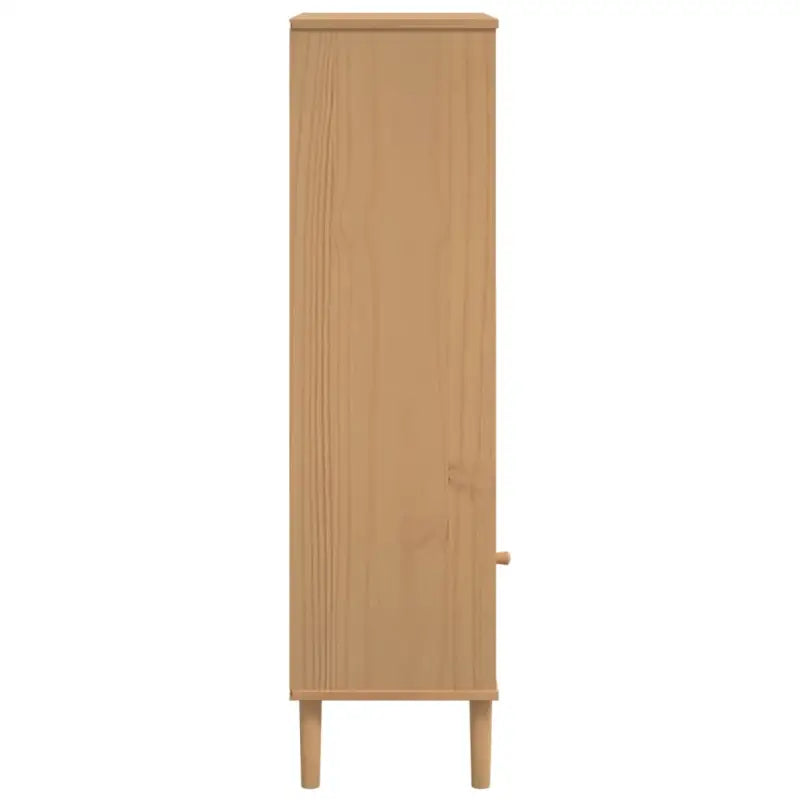 Houten boekenkast van massief grenenhout voor een stijlvolle inrichting - Bruin / 1 - Boekenkasten