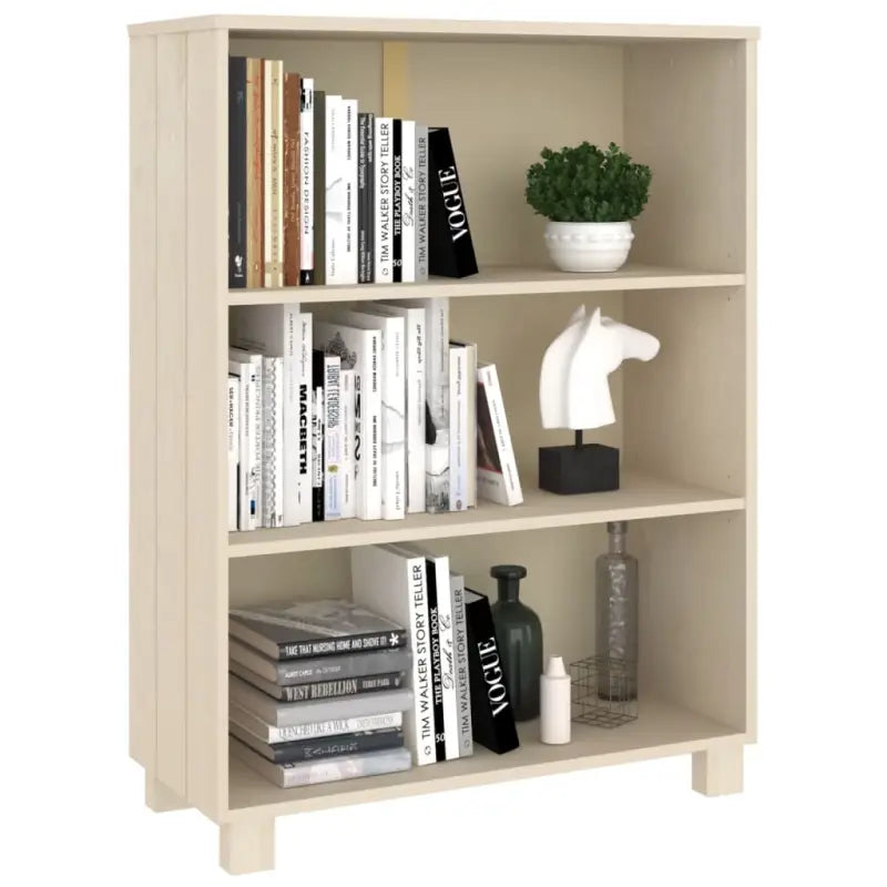 Houten boekenkast van massief grenenhout voor een stijlvolle inrichting - Boekenkasten