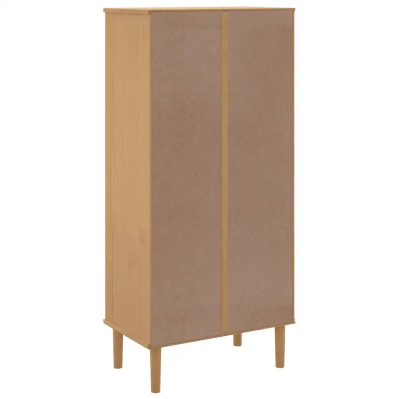 Houten boekenkast van massief grenenhout voor een stijlvolle inrichting - Bruin / 1 - Boekenkasten
