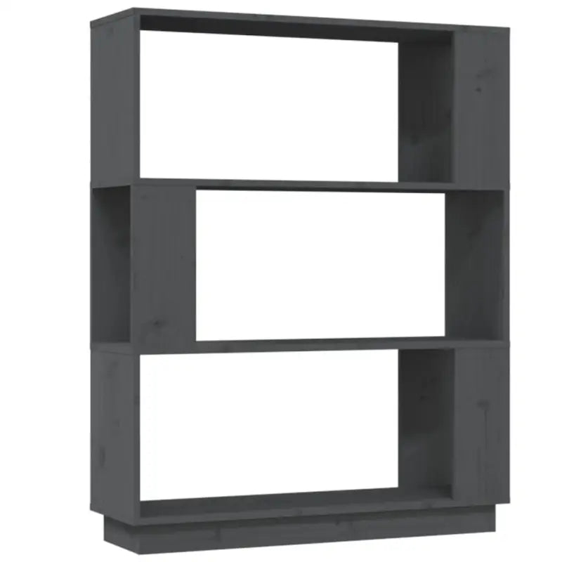 Houten boekenkast van massief grenenhout voor stijlvolle opbergruimte - Grijs / 1 - Boekenkasten