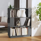 Houten boekenkast van massief grenenhout voor stijlvolle opbergruimte - Grijs / 1 - Boekenkasten
