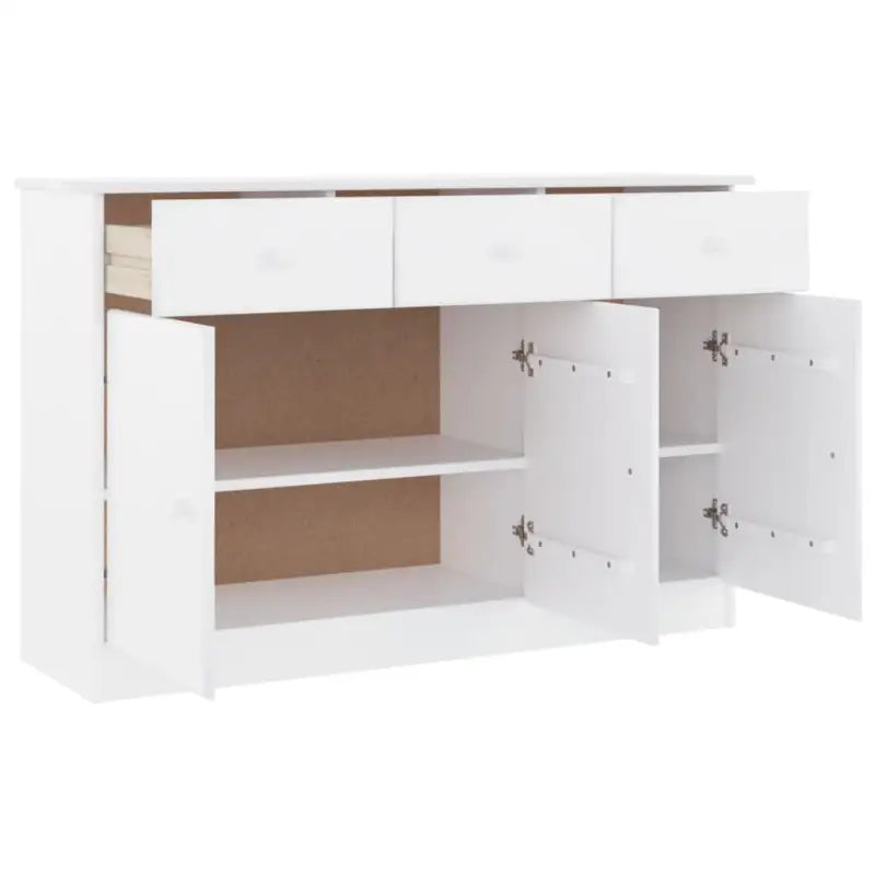 Houten Buffetkast van massief grenenhout met houten knoppen - Dressoirs & buffetkasten