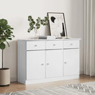 Houten Buffetkast van massief grenenhout met houten knoppen - Dressoirs & buffetkasten