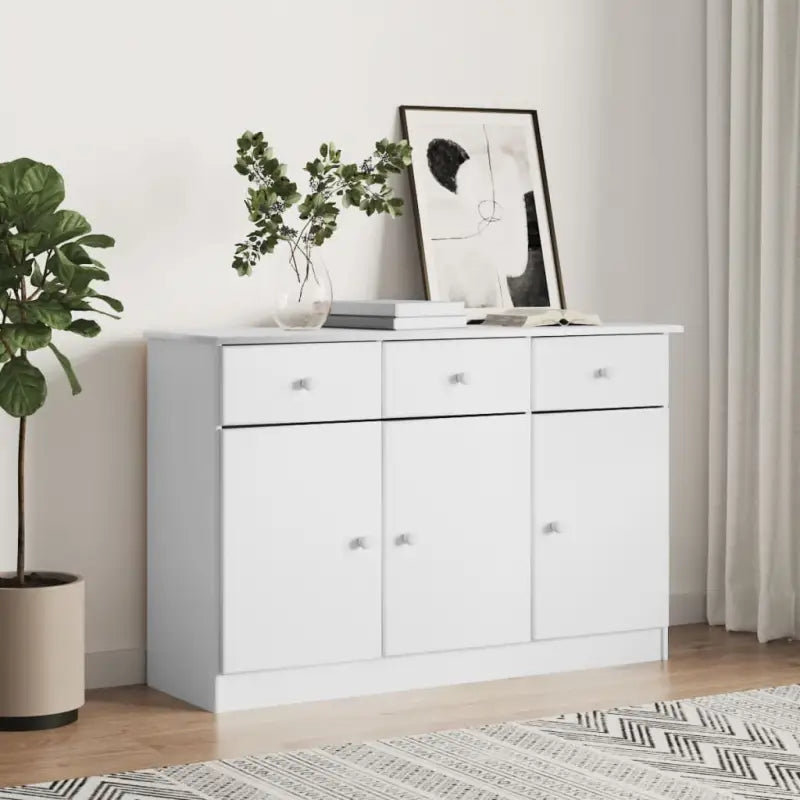 Houten Buffetkast van massief grenenhout met houten knoppen - Dressoirs & buffetkasten