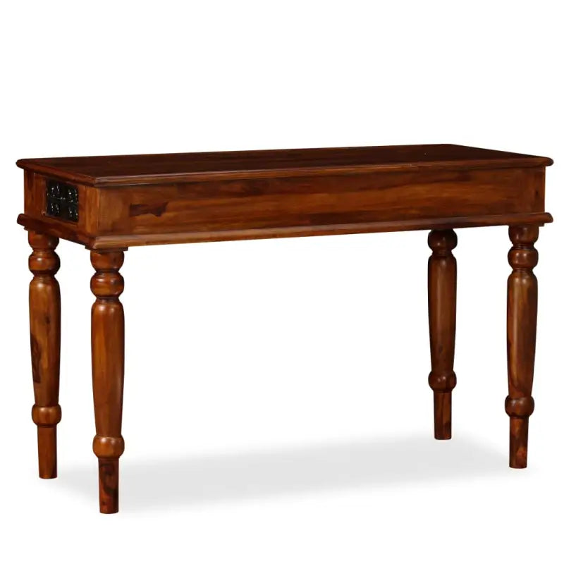 Houten bureau van massief acaciahout met antiek ontwerp voor woonkamer - 120 x 50 x 76 cm - Bureaus