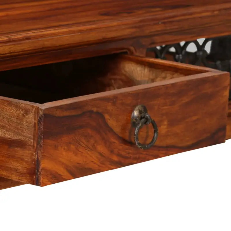 Houten bureau van massief acaciahout met antiek ontwerp voor woonkamer - 120 x 50 x 76 cm - Bureaus